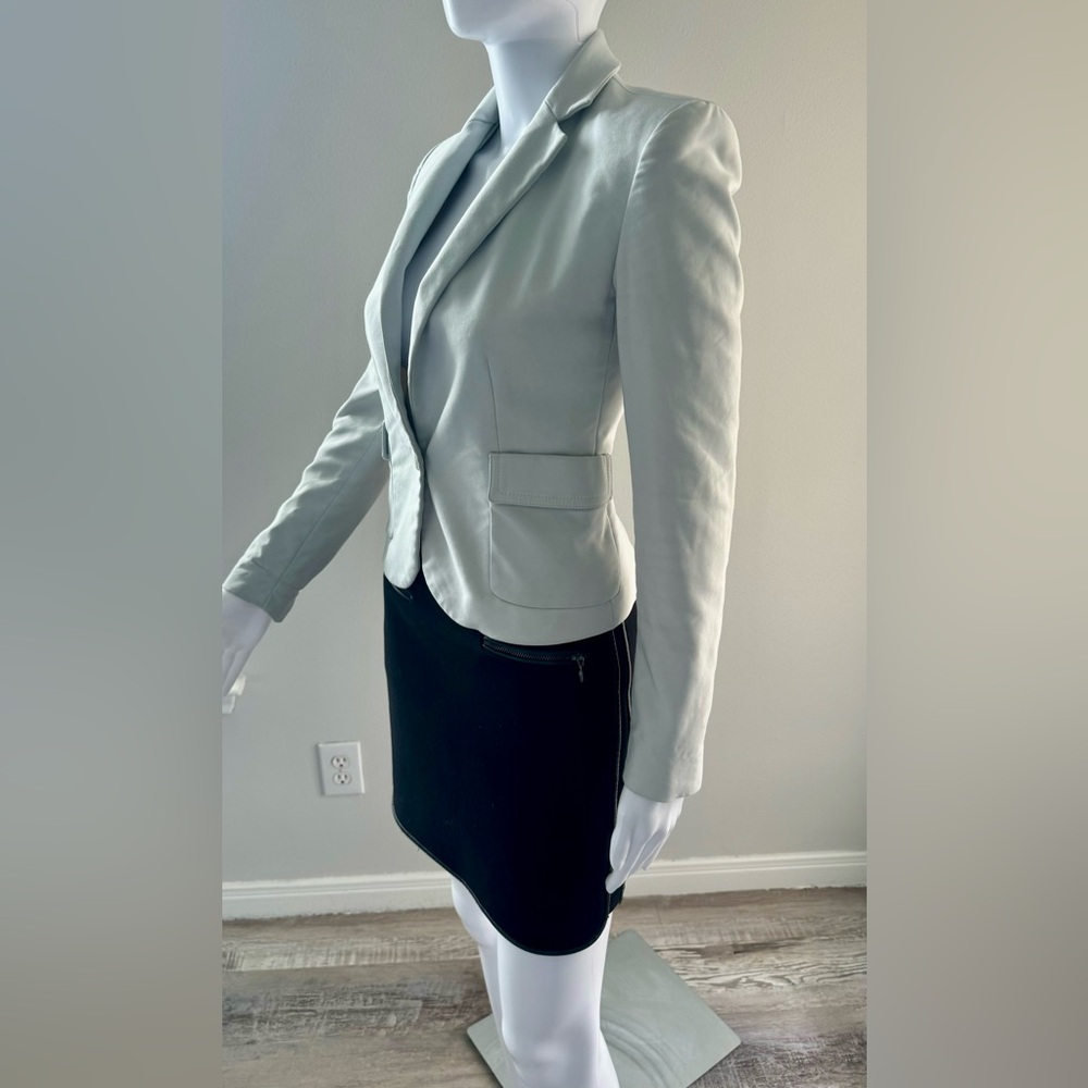 Zara Basic Light Cream One Button Blazer Size Xs.… - image 3